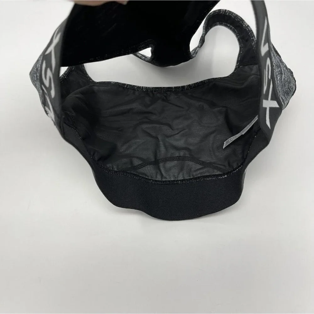 Victoria's Secret VSX Unpadded Sports‎ Bra Women's Size Small Black Spacedye